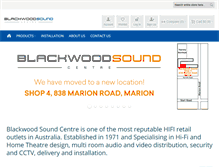Tablet Screenshot of blackwoodsound.com.au